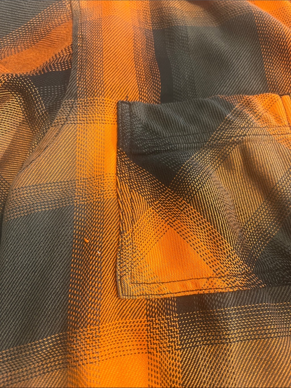 The North Face Orange and Brown Plaid Shirt - Picture 3 of 6
